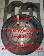 USED PAIR of Bowflex Revolution XP FT OEM Spiraflex Center Plastics Only