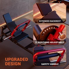 Hip Thrust Machine 900LBS Heavy Duty Glute Bridge Machine Home Gym Butt Exercise