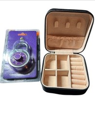 Planet fitness combination lock and travel jewelry box