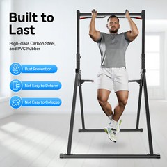 Adjustable Pull Up Bar Dip Station Multi Gym Home Gym Strength Training 440lbs