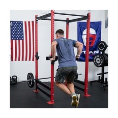 Titan Fitness Y-Dip Bar Fits T-3 Series Power Racks, Rack Mounted Dip Attachm…