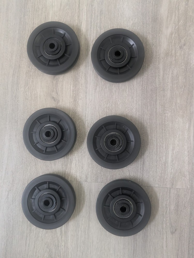 RitFit Nylon Bearing Pulley Wheel OD 90mm for Cable Gym Equipment Part Lot of 6