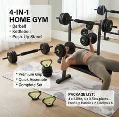 GARVEE Adjustable Dumbbell Weight Set for 30/44/66/85 Ibs, Adjustable Weight