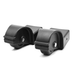 Foot Caster Wheel Set fits Concept2 Indoor Rowers 1809 Pair Standard, Black