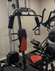 Fully equipped weight training equipment