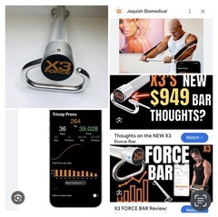 X3 Force Bar in Excellent Condition For Jaquish Home Gym. Force Bar Only.