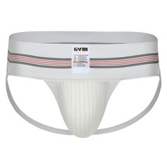 GYM Mens Old School Jockstrap Large, White, 1-Pack
