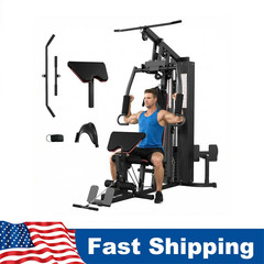 Multifunctional Workout Station Machine ,Home Gym Equipment w/Leg Press Training