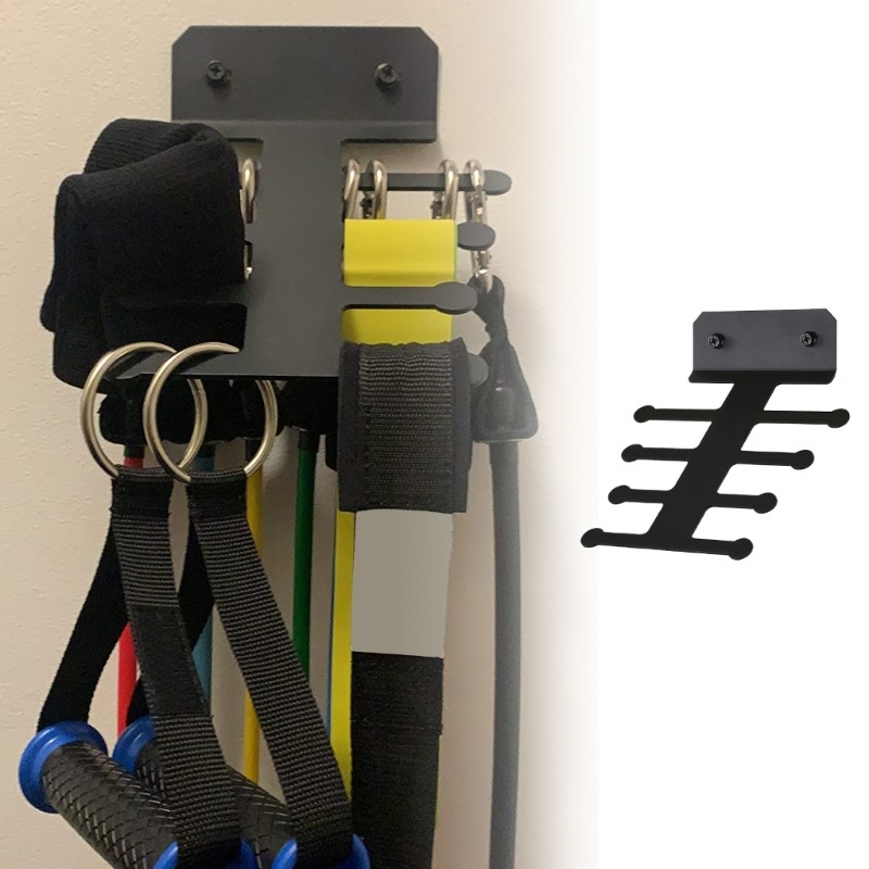 Home Gym Equipment Storage Rack Resistance Bands Storage Hanger Space Saving