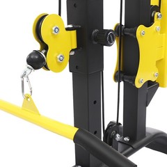 220lb Multifunction Cross Trainer Workout Machine Strength Training Fitness Rack