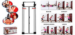 Tower 200 Door Gym by Body By Jake with Chart Guide NEW in Box + Bonus Straight