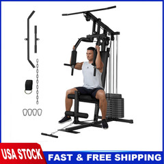 Multifunctional Home Gym Machine ,Workout Station for Full Body w/Pulley System