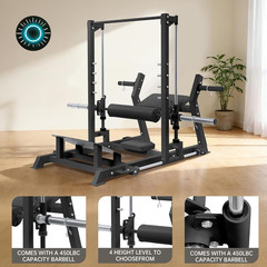 Heavy Duty Hip Thrust Machine 770 LBS for Home Gym Glute Training FREE SHIPPING