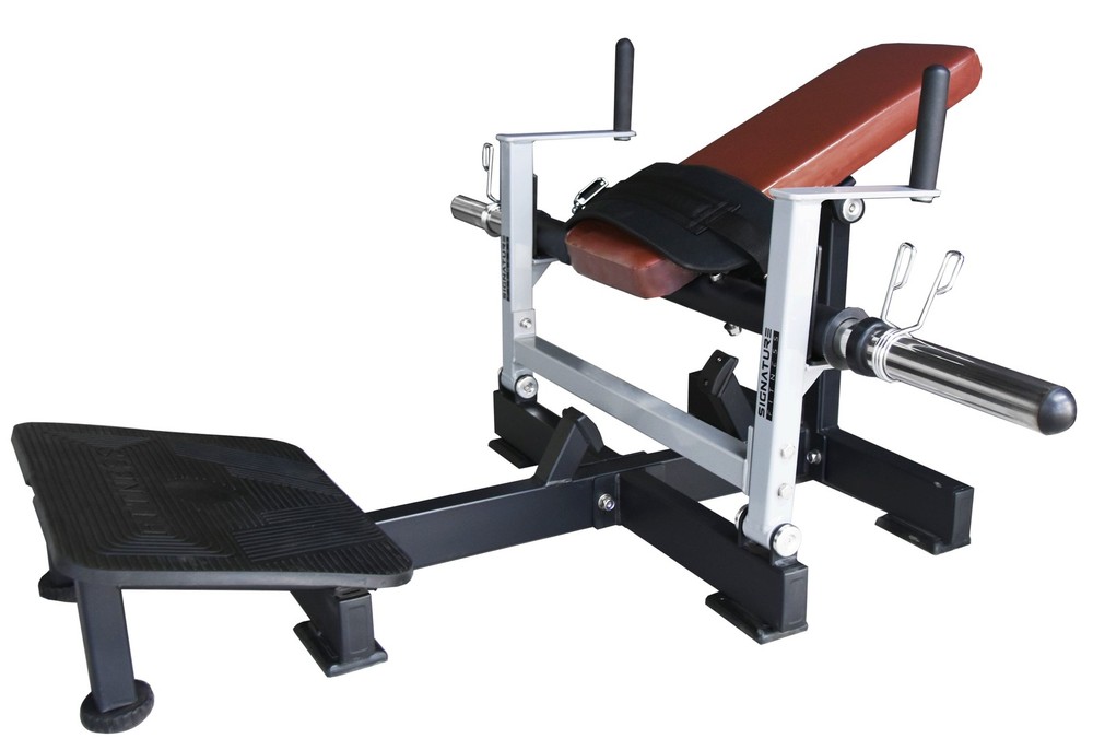 Signature Fitness WMT-HIPTHRUST-BLK Glute Bridge Plate-Loaded Hip Thrust Machine