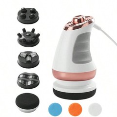 Full Body Massager with 5 Heads & 3 Washable Pads – For Abdomen, Waist, Arms …