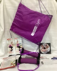 Gwee Gym Lite Resistance Bands Exercise Workout Tension Purple With CD