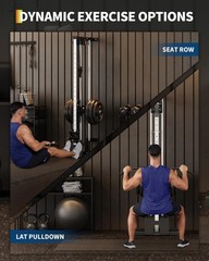 GarveeLife Wall Mount Cable Station, LAT Pulldown Machines with 19 … Fast Ship