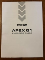 Total Gym APEX G1 Home Fitness Incline Weight Training with 6 Resistance Levels