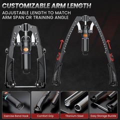 Twister Arm Trainer, 3 in 1 Hydraulic Power Chest Workout Equipment with Ab R…