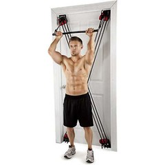 X Factor Door Gym Full Body Workout Home Fitness System + DVD, Chart, Straight B