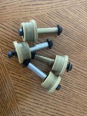 4X Total Gym Roller Wheel Assembly 1100 1500 1700 1800 Gold Supra Elite Silver