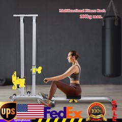 Low Row Cable Fitness Exercise Body Workout Strength Training Bar Machine