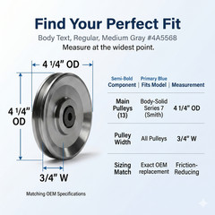 Body-Solid GAP348 Aluminum Pulley Set Upgrade