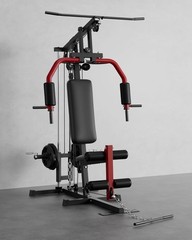 Multifunctional Home Gym Equipment Body Workout Station w/ Pulley System 400lbs