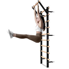 Swedish Ladder Stall Bar, Wall-Mounted Multifunctional Gym for Home Fitness, Kid