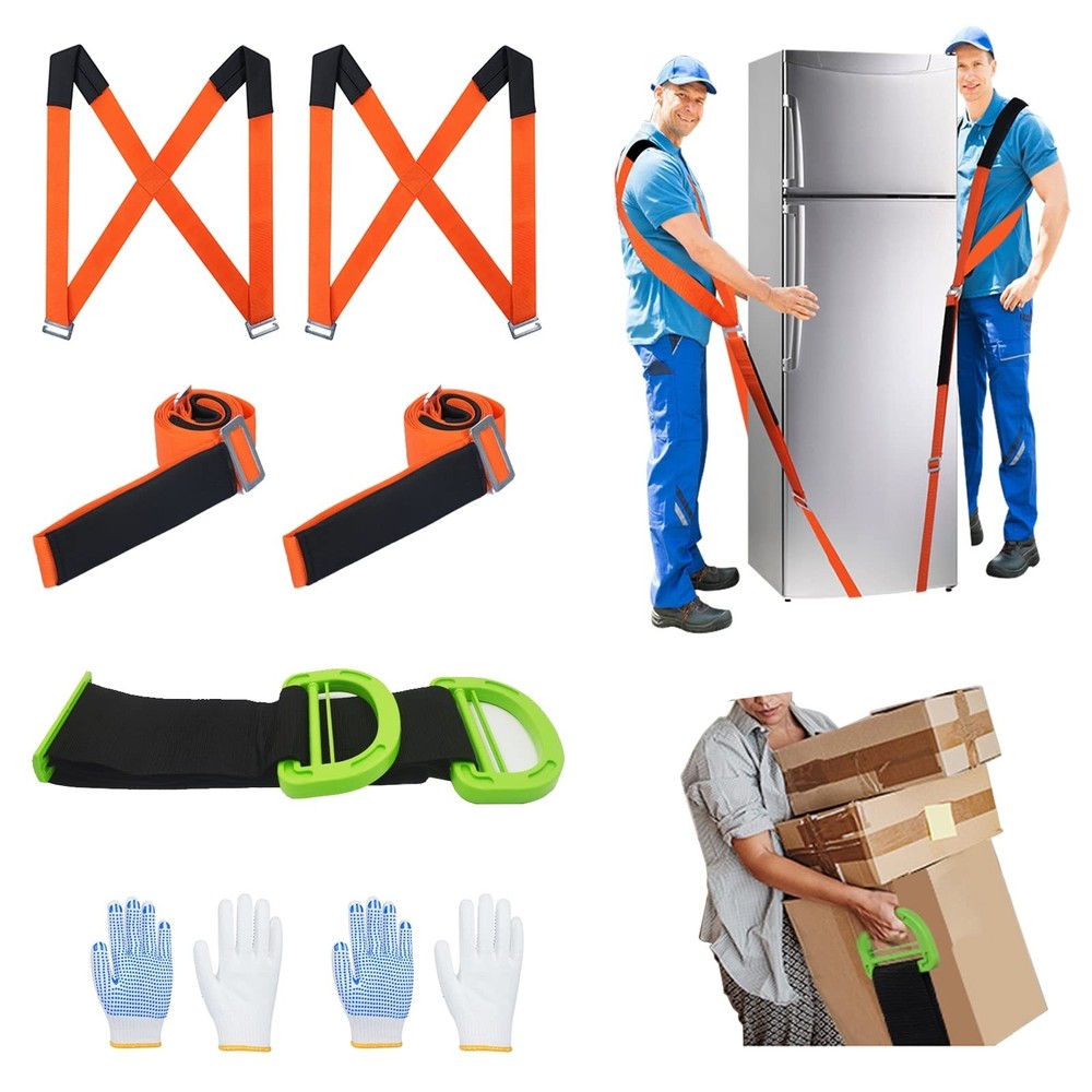 Moving Straps Lifting（Padded） one Person 2-Person Lifting and Movi