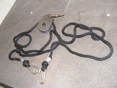GENUINE TOTAL GYM PLATINUM PLUS & MORE LEG PULLEY ROPE W/CLIPS & D-RING**NICE