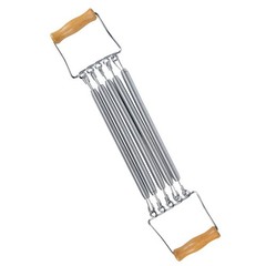 Chest Expander,Wooden Handle 5 Removable Spring Chest Expander for Men Home G…