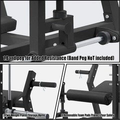 Heavy Duty Hip Thrust Machine 770 LBS for Home Gym Glute Training