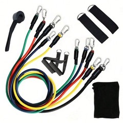 11Pcs Resistance Bands Set – Strength Training Home Gym Equipment for Men & W…