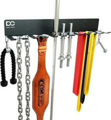 Home Gym Wall Rack Workout Gear Organizer Storage Barbells Chairs Lifting Bells