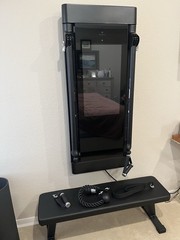 Tonal Wall-Mounted Smart Adjustable Home Gym with Bench, Handles, Rope, Bar, Mat