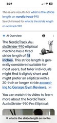 2006 Elliptical Good Condition Portable, Space Saver