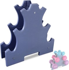 Triangular Dumbbell Stand for Enhanced Stability – Ideal for Home Workouts