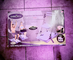 Chair Gym Adjustable Metal Exercise System, 350 lb Capacity, Mat Included