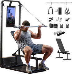 Smart Home Gym, Multi-Functional Gym Machine for Full Body Strength Training, Al