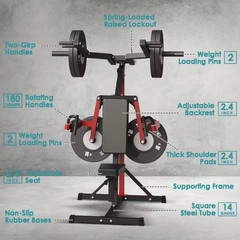 Shoulder Press Plate Loaded Deltoid Machine Adjustable Back Rest Home Gym