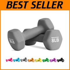 Hexagonal Hand Weight Dumbbells Set – 8 lb Pair