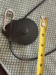 Total Gym Cable Pulley Assembly with Original Pins Carabiner & safety pin Stop