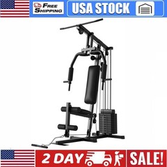Home Gym Station Multifunctional Home Gym Machine with 100LBS Weight Stack