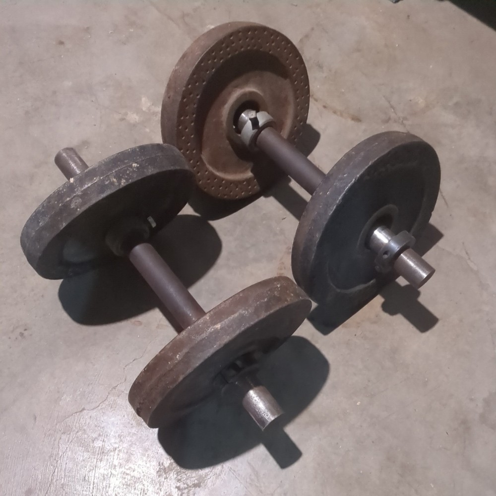 Adjustable Home Gym Bench Press Set w/ Barbell & Plates, Metal, Black/Gray
