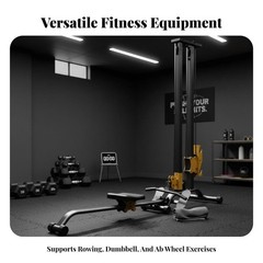 All-in-one Home Gym Full Body Workout Machine Multifunctional Rowing Machine