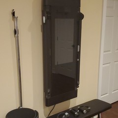 Tonal Wall-Mounted Home Gym Strength Training System Black, with accessories