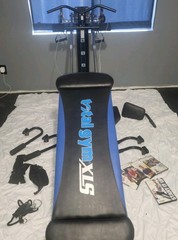 Chuck Norris Total Gym XLS W/Wing, Squat, AB, Leg, Dip & Press-up Bars, 5 DVD’s