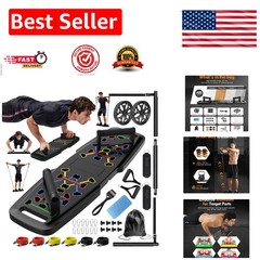 Portable Push Up Board & Home Gym Set – 20 Accessories for Full Body Workout