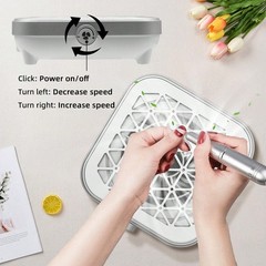 Electric Nail Dust Collector Vacuum Cleaner Manicure Nail Art Suction Machine